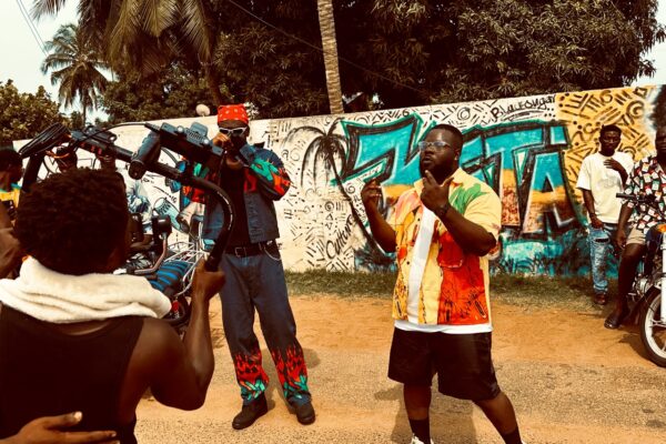 Omo Marani and Larruso choke Streets of Keta with Music Video Sh00t – SEE PHOTOS