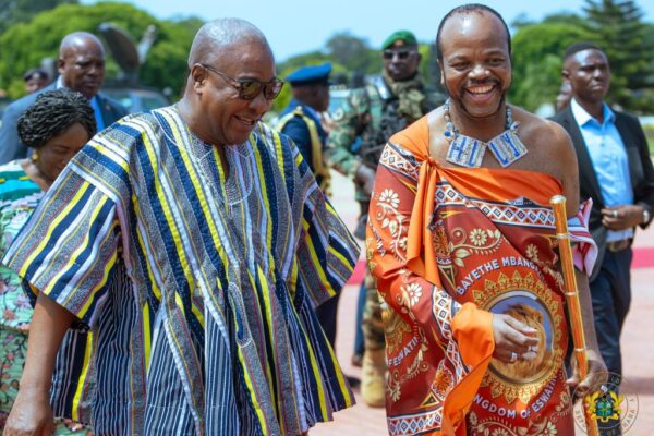 Ghana, Eswatini forge stronger ties during King Mswati III’s state visit.